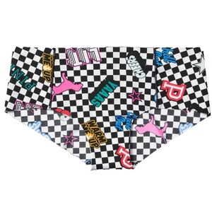 Victoria's Secret PINK Checkered Print Hipster No Show Panty RARE size Small NEW
